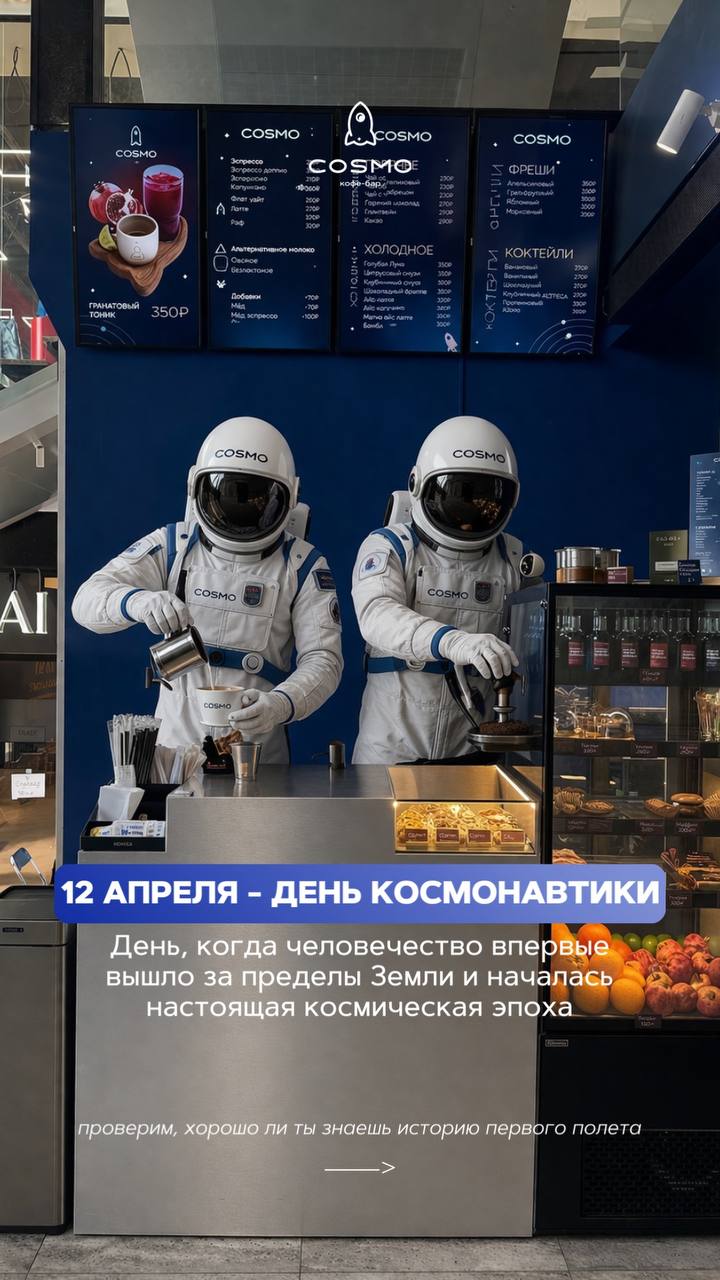 Cosmo — день космонавтики